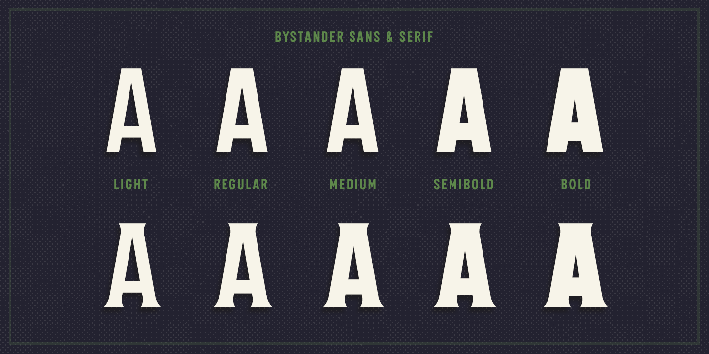 Example font The Bystander Collection #5